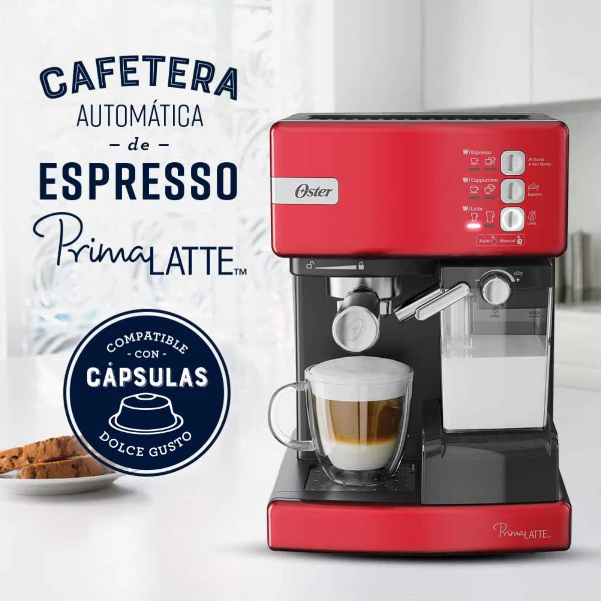 Cafetera automática de espresso Oster