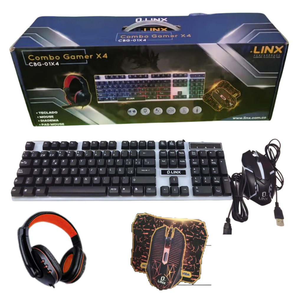 Kit Combo Gamer X4 Linx Cbg-01X4